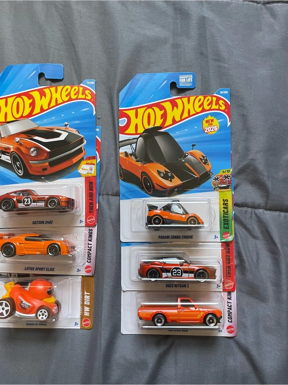 Hot Wheels Orange Die-Cast Car Collection - 9 Pack